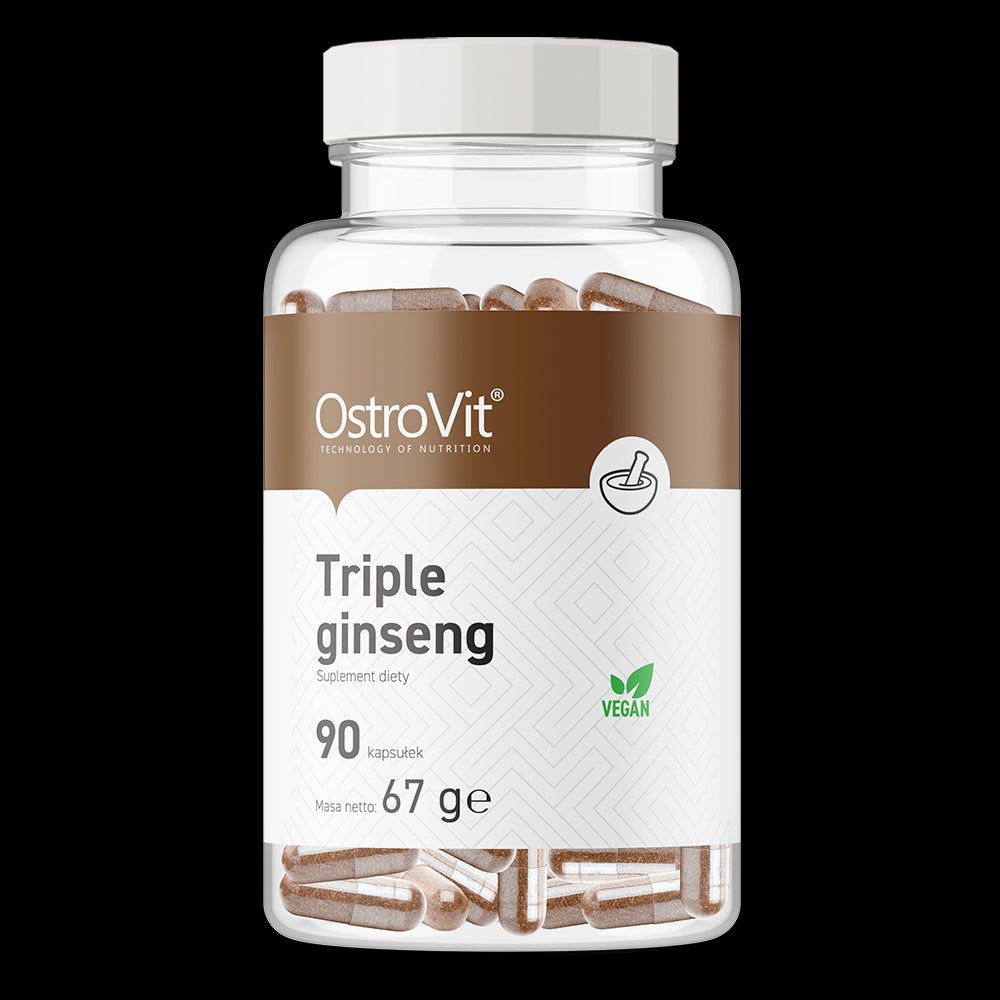 OstroVit - Triple Ginseng Vege - 90 vcaps