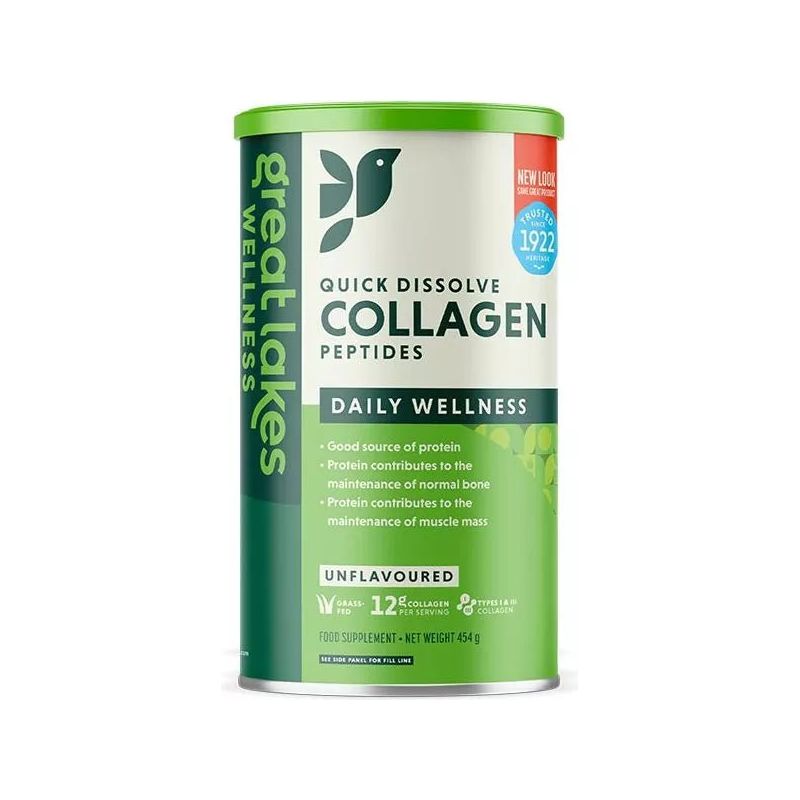 Great Lakes Wellness - Quick Dissolve Collgen Peptides - 454 g