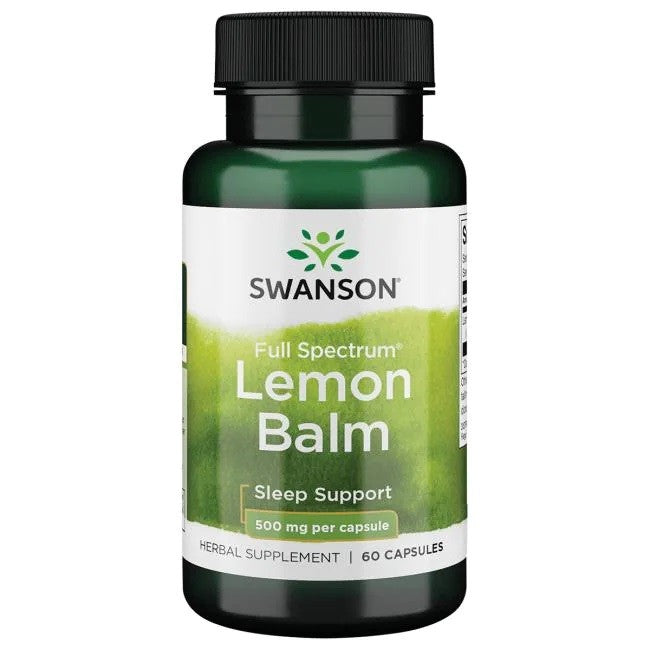 Swanson - Full Spectrum Lemon Balm, 500mg - 60 caps