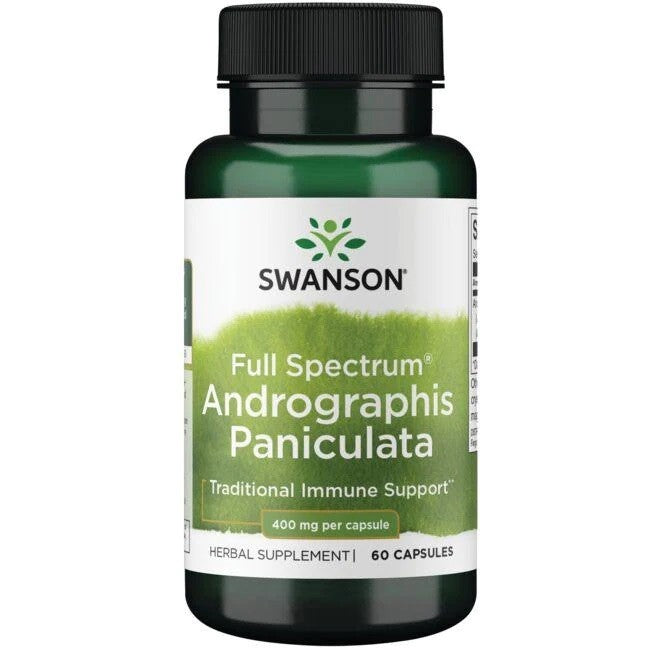 Swanson - Full Spectrum Andrographis Paniculata, 400mg - 60 caps