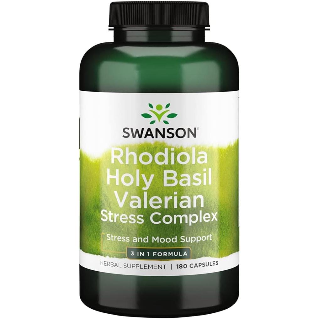 Swanson - Full Spectrum Rhodiola Holy Basil Valerian Stress