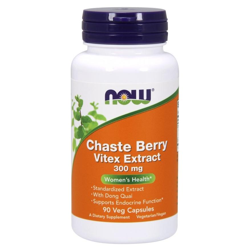 NOW Foods - Chaste Berry Vitex Extract, 300mg - 90 vcaps