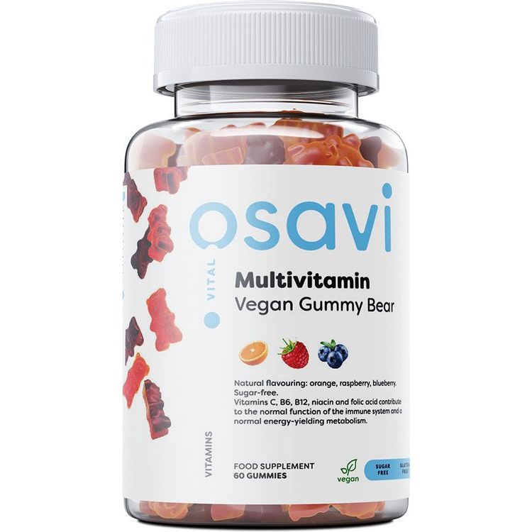 Osavi - Multivitamin Vegan Gummy Bear, Orange Raspberry