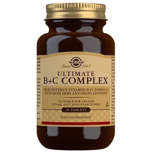 Solgar - Ultimate B+C Complex - 30 tablets