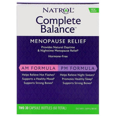 Natrol - Complete Balance for Menopause, AM/PM - 30 + 30 caps