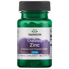 Swanson - Chelated Zinc, 30mg - 90 caps