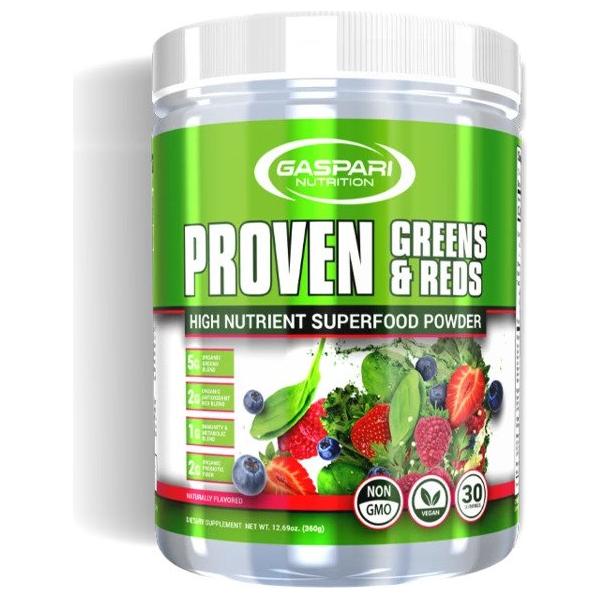 Gaspari Nutrition - Proven Greens & Reds, Natural - 360 grams