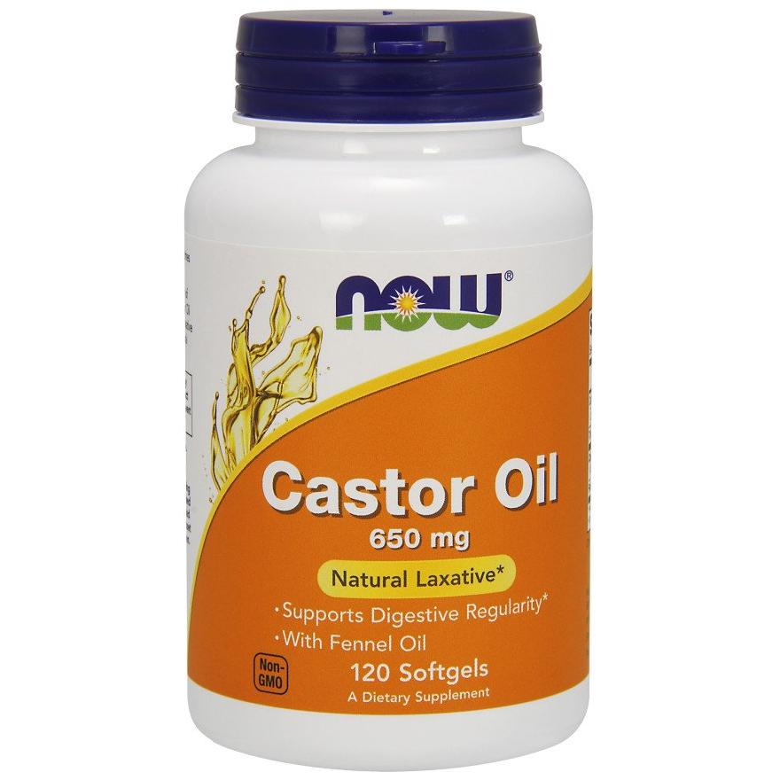 NOW Foods - Castor Oil, 650mg - 120 softgels