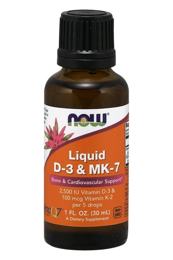 NOW Foods - Liquid D-3 & MK-7 - 30 ml.