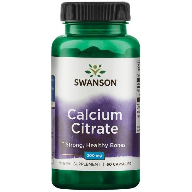 Swanson - Calcium Citrate, 200mg - 60 caps