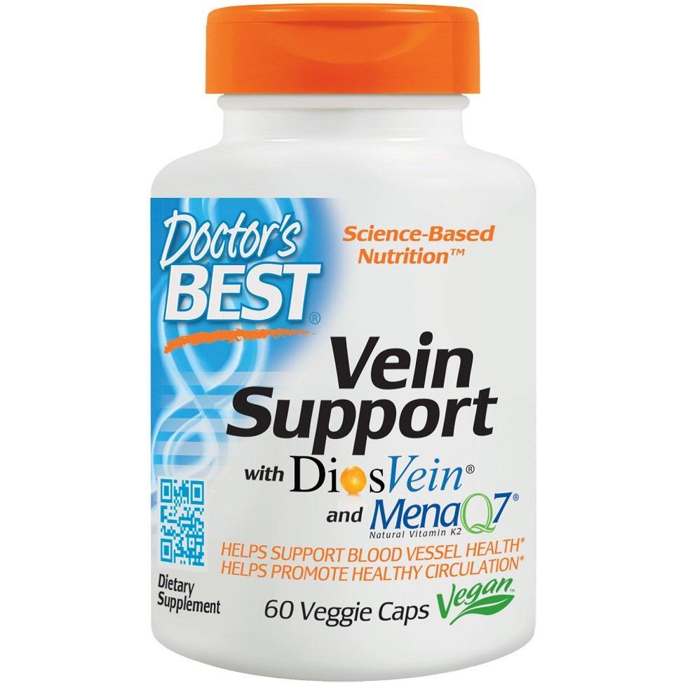 Doctor's Best - Vein Support with DiosVein and MenaQ7 - 60 vcaps