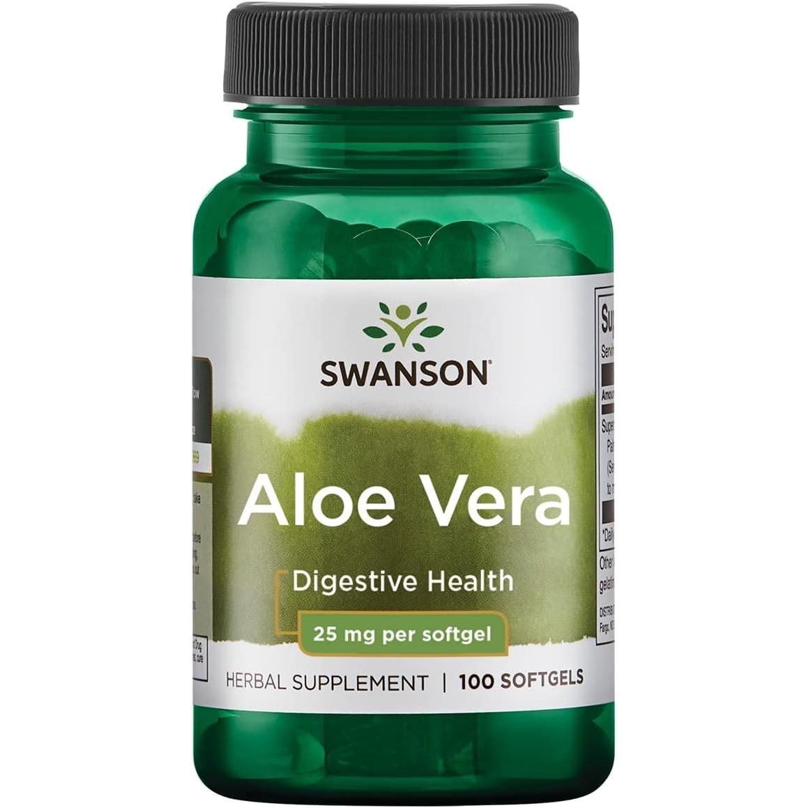 Swanson - Aloe Vera, 25mg - 100 softgels