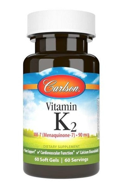 Carlson Labs - Vitamin K2 MK-7, 90mcg - 60 softgels