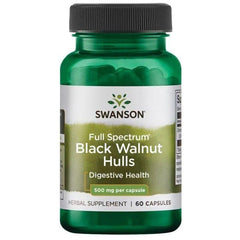 Swanson - Black Walnut Hulls, 500mg - 60 caps