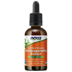 NOW Foods - Ashwagandha Extract Liquid, Organic - 59 ml.