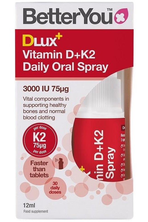 Better You - DLux+ Vitamin D+K2 Daily Oral Spray - 12 ml.