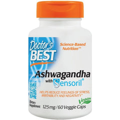 Doctor's Best - Ashwagandha with Sensoril, 125mg - 60 vcaps