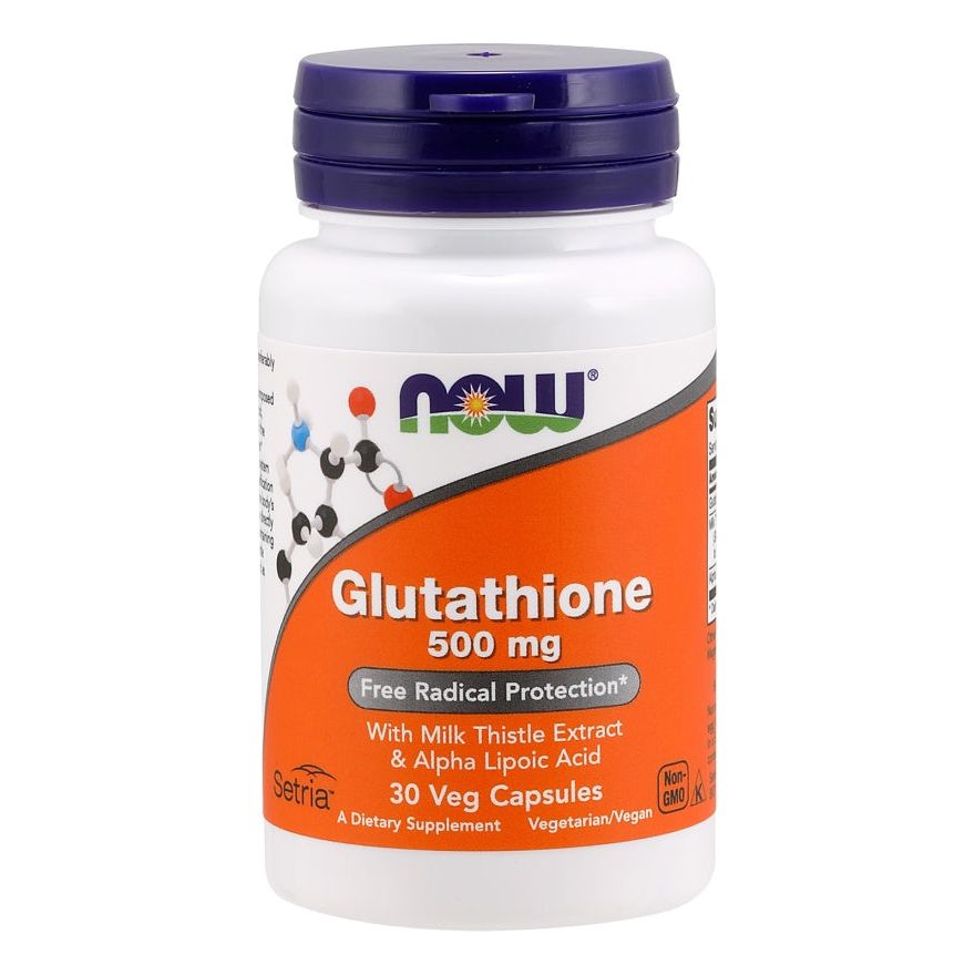 NOW Foods - Glutathione with Milk Thistle Extract & Alpha