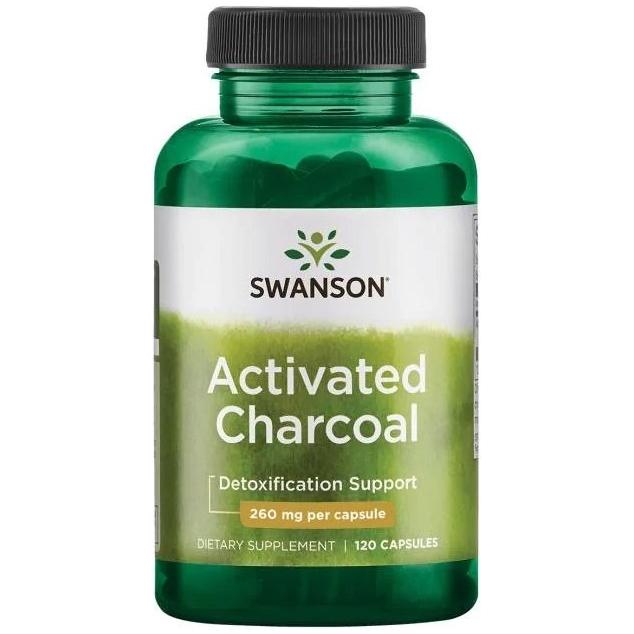 Swanson - Activated Charcoal, 260mg - 120 caps