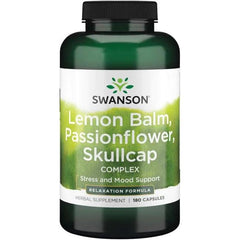 Swanson - Lemon Balm, Passionflower, Skullcap Complex - 180 caps