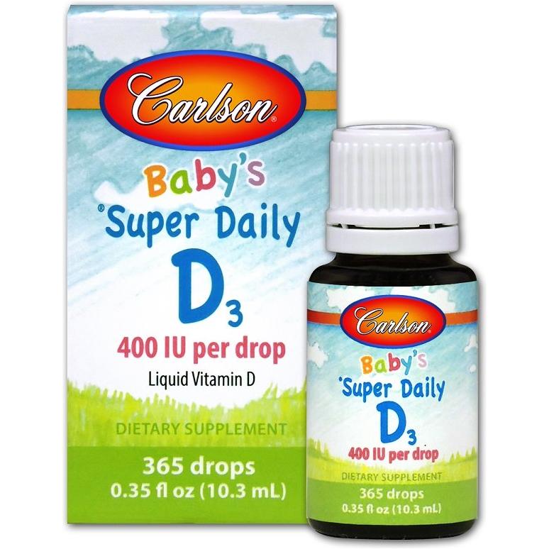 Carlson Labs - Baby's Super Daily D3, 400 IU - 10 ml.