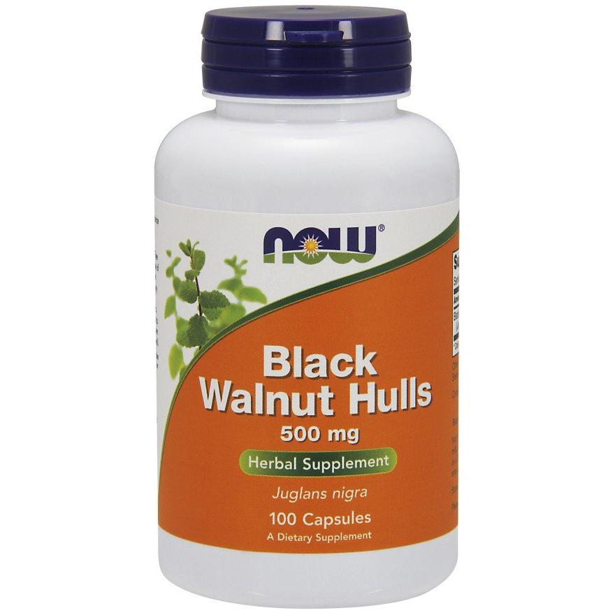 NOW Foods - Black Walnut Hulls, 500mg - 100 caps