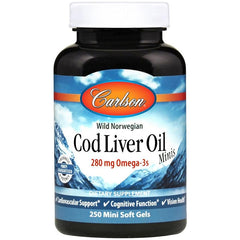 Carlson Labs - Cod Liver Oil Minis, 280mg - 250 mini softgels