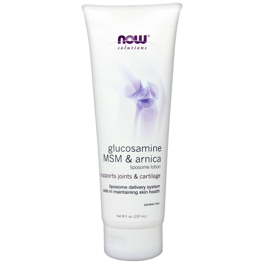 NOW Foods - Glucosamine, MSM & Arnica Liposome Lotion - 237 ml.