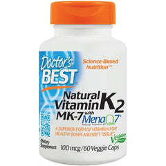 Doctor's Best - Natural Vitamin K2 MK7 with MenaQ7