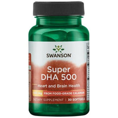 Swanson - Super DHA 500 from Food-Grade Calamari - 30 softgels