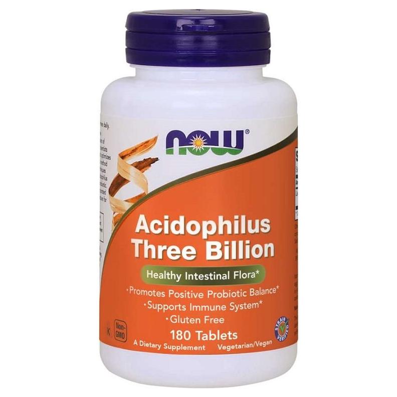 NOW Foods - Acidophilus Three Billion - 180 tablets