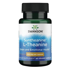 Swanson - Suntheanine L-Theanine, 100mg - 60 vcaps