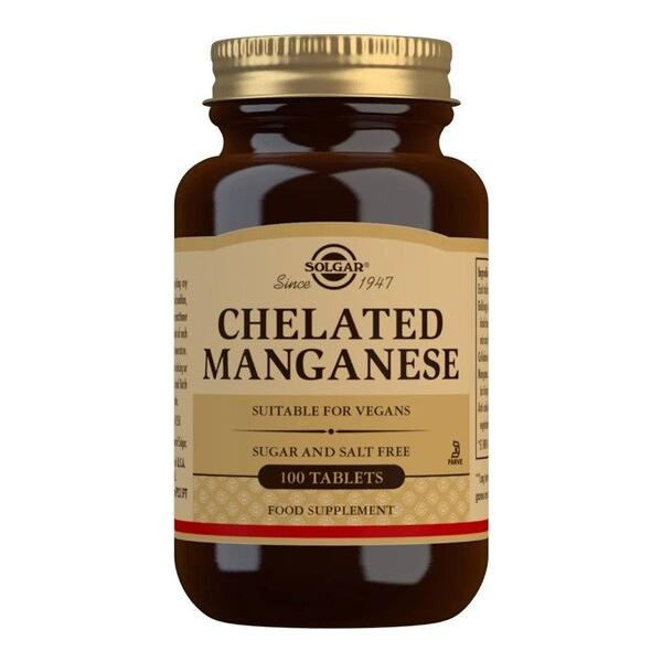 Solgar - Chelated Manganese - 100 tablets