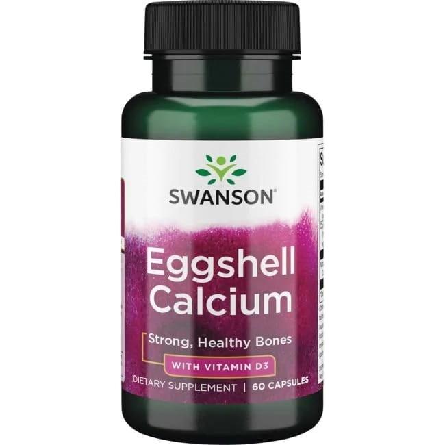 Swanson - Eggshell Calcium with Vitamin D-3 - 60 caps