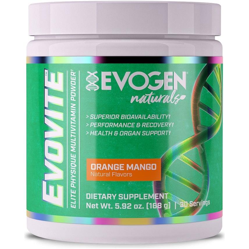 Evogen - Evovite Naturals Powder, Orange Mango - 168 grams