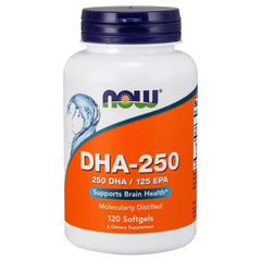 NOW Foods - DHA-250, 250 DHA / 100 EPA - 120 softgels