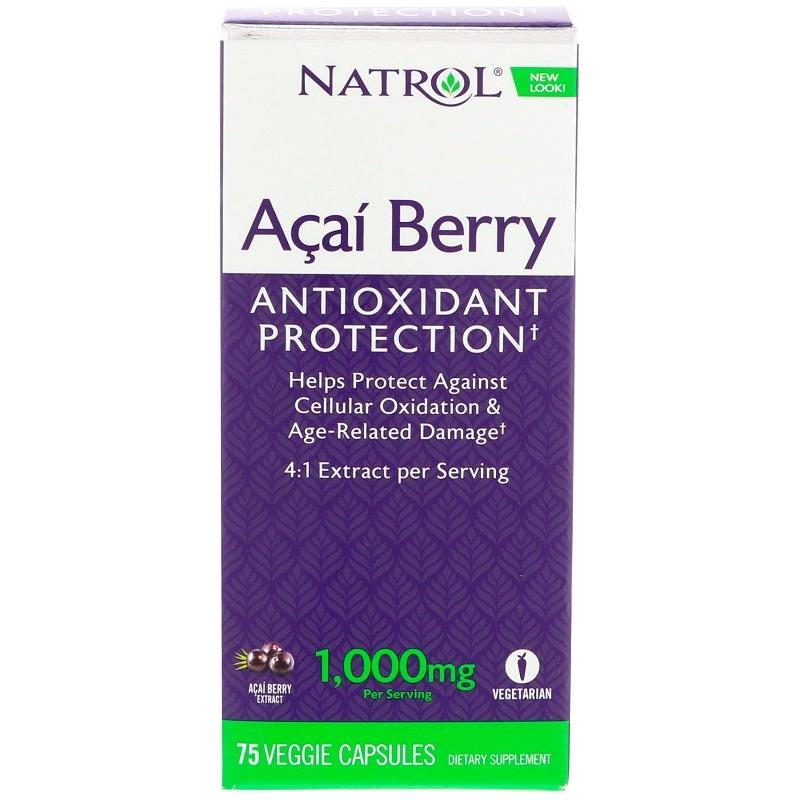 Natrol - Acai Berry, 1000mg - 75 vcaps