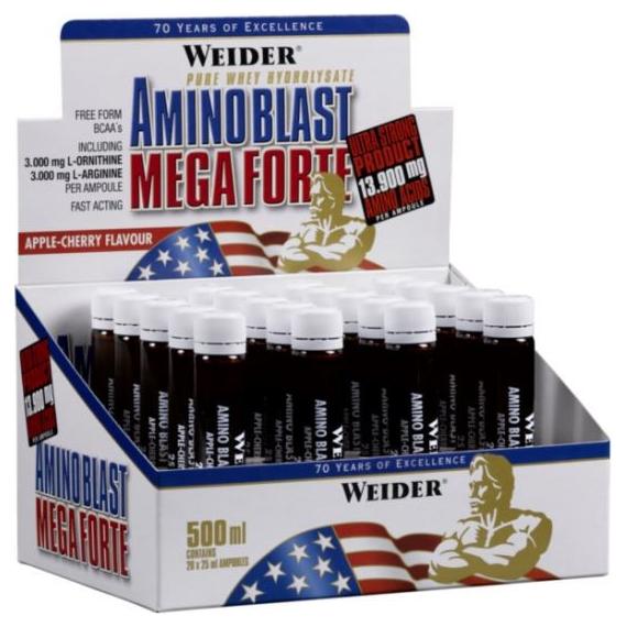 Weider - Amino Blast Mega Forte Apple-Cherry - 20 x 25 ml.