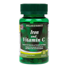 Holland & Barrett - Iron & Vitamin C - 100 tablets