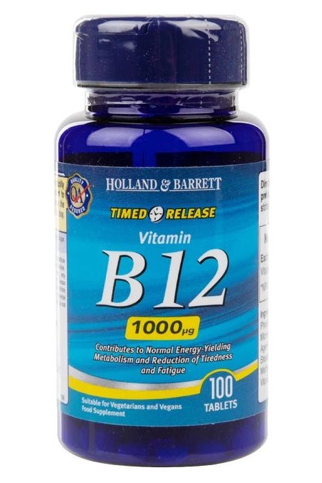 Holland & Barrett - Timed Release Vitamin B12 1000mcg - 100
