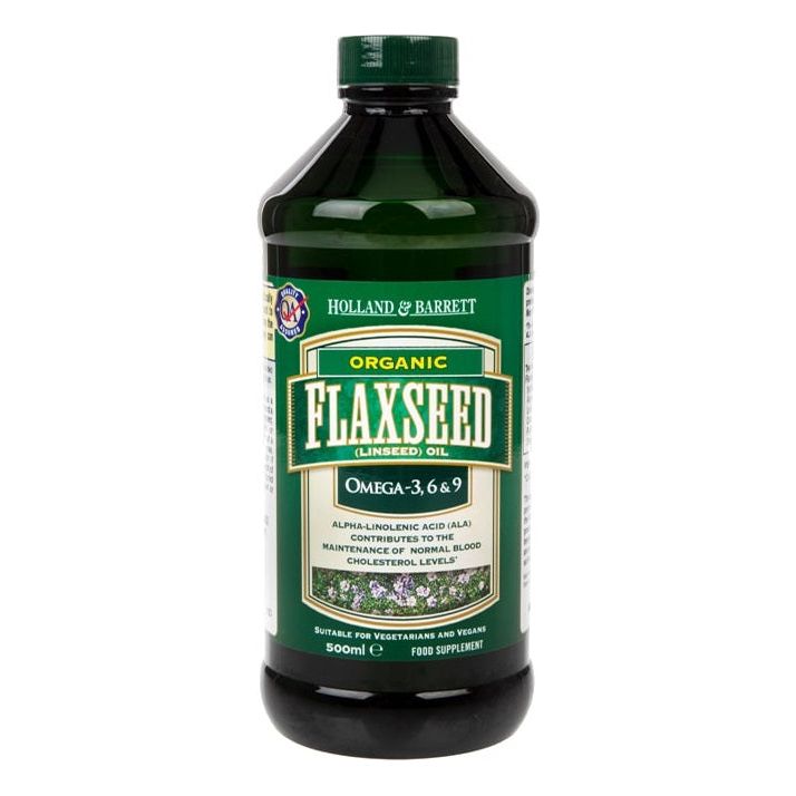 Holland & Barrett - Flaxseed Oil - 500 ml.