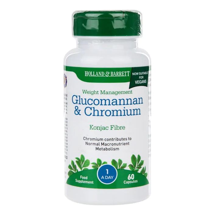 Holland & Barrett - Glucomannan & Chromium - 60 caps