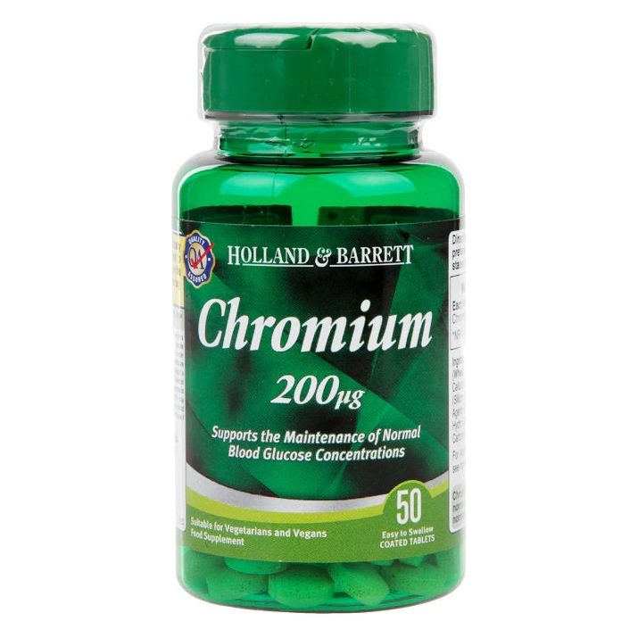 Holland & Barrett - Chromium 200mcg - 50 tablets