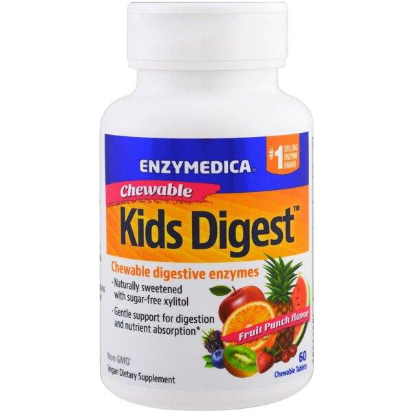 Enzymedica - Kids Digest Fruit Punch - 60 chewables