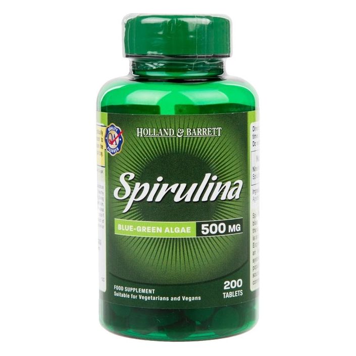 Holland & Barrett - Spirulina 500mg - 200 tablets