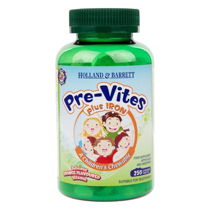 Holland & Barrett - PreVites with Iron - 250 chewable tablets