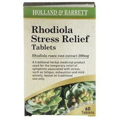 Holland & Barrett - Rhodiola Stress Relief 200mg - 60 tablets