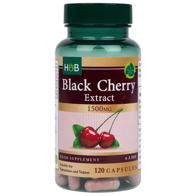 Holland & Barrett - Black Cherry Extract 1500mg - 120 vcaps