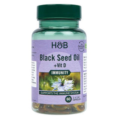 Holland & Barrett - Black Seed Oil + Vit D - 60 caps