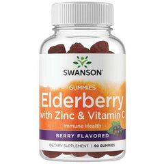 Swanson - Elderberry Gummies with Zinc & Vitamin C Berry - 60